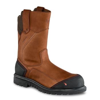 Red Wing Brnr XP 11-inch Waterproof Safety Toe Pull-On Mens Safety Boots Brown - Style 2253